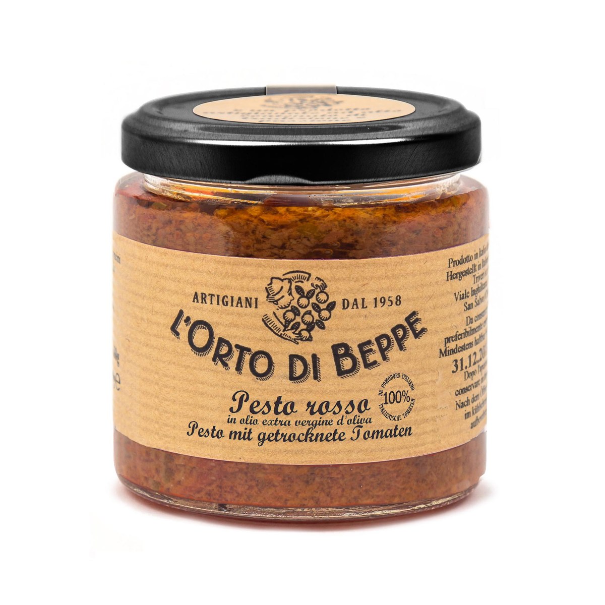 Pesto Rosso Glas